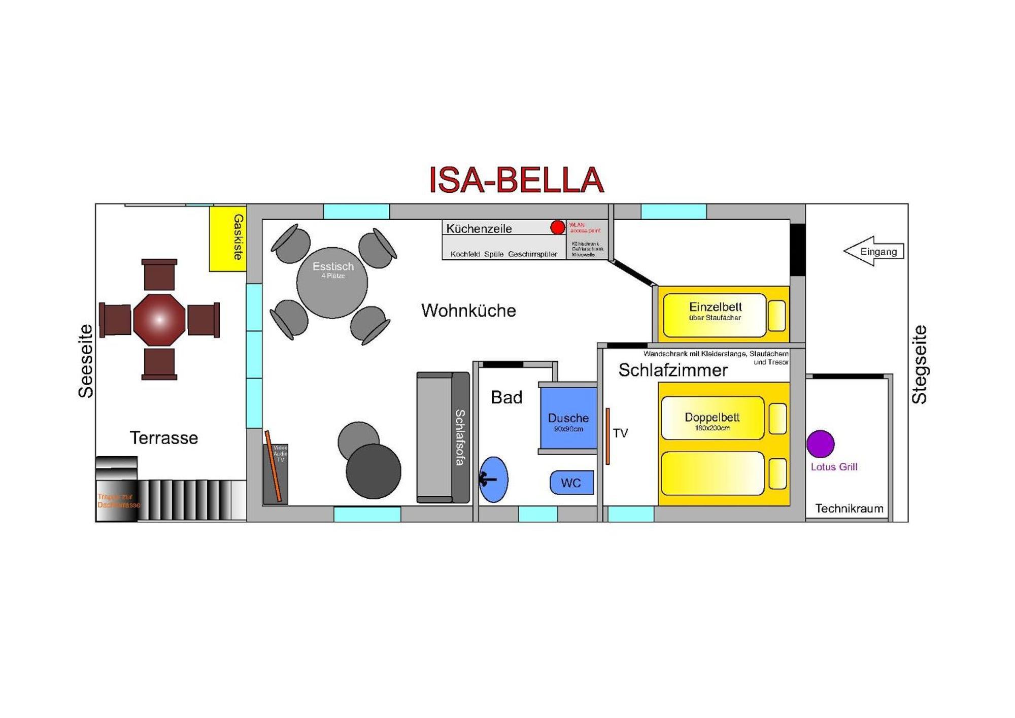 Hausboot Isa-Bella Hotel Burg  Exterior photo